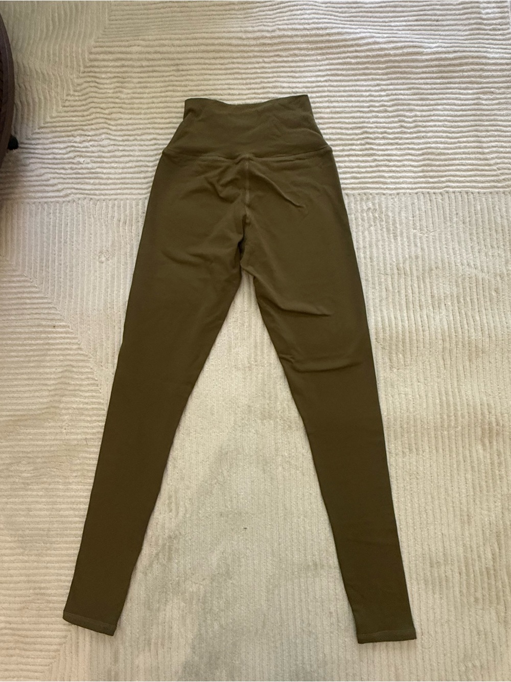 Alice + Olivia Olive Green High-Rise Kids Leggings